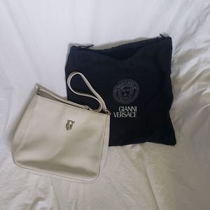 Vintage Gianni Versace white leather bag